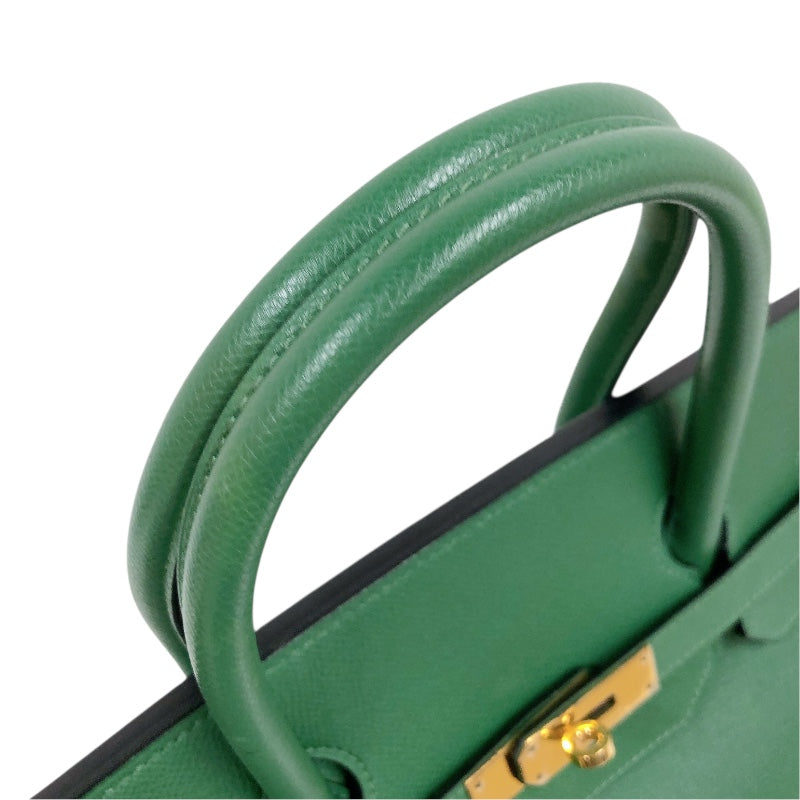 エルメス HERMES バーキン40 □G刻印 （2003年製） ヴェール　ゴールド金具 クシュベル レディース ハンドバッグ