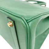 エルメス HERMES バーキン40 □G刻印 （2003年製） ヴェール　ゴールド金具 クシュベル レディース ハンドバッグ