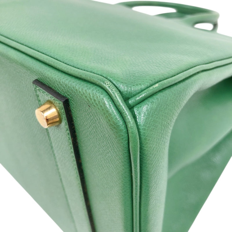 エルメス HERMES バーキン40 □G刻印 （2003年製） ヴェール　ゴールド金具 クシュベル レディース ハンドバッグ