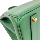 エルメス HERMES バーキン40 □G刻印 （2003年製） ヴェール　ゴールド金具 クシュベル レディース ハンドバッグ