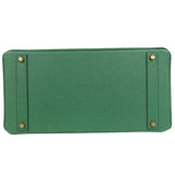 エルメス HERMES バーキン40 □G刻印 （2003年製） ヴェール　ゴールド金具 クシュベル レディース ハンドバッグ