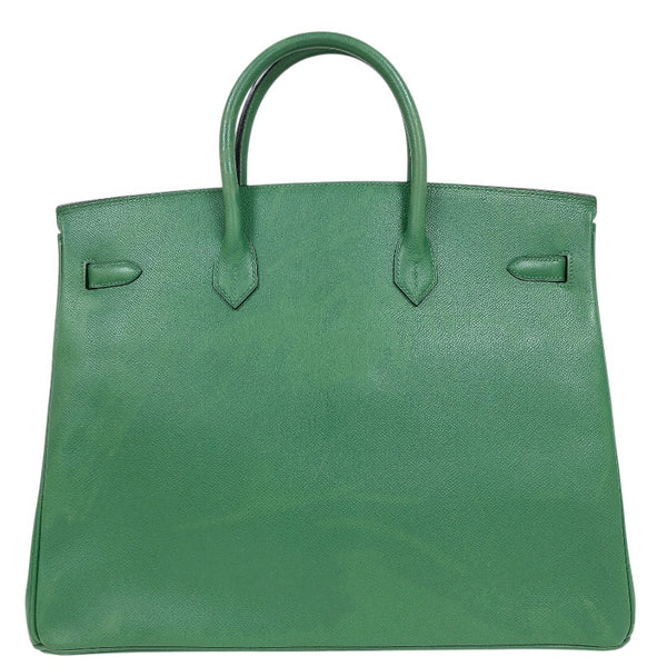 エルメス HERMES バーキン40 □G刻印 （2003年製） ヴェール　ゴールド金具 クシュベル レディース ハンドバッグ