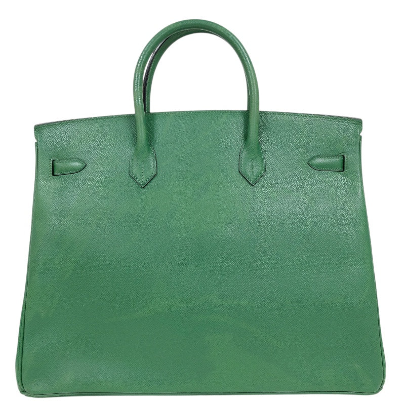 エルメス HERMES バーキン40 □G刻印 （2003年製） ヴェール　ゴールド金具 クシュベル レディース ハンドバッグ