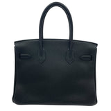 エルメス HERMES バーキン30 □O刻 ブラック SV金具 トゴ レディース ハンドバッグ