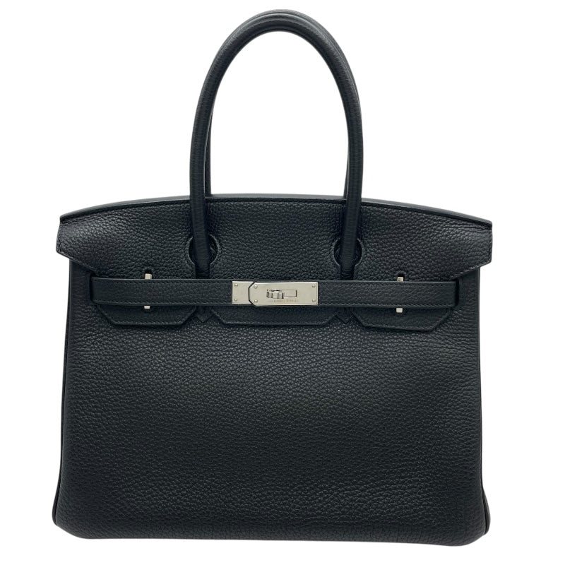 エルメス HERMES バーキン30 □O刻 ブラック SV金具 トゴ レディース ハンドバッグ
