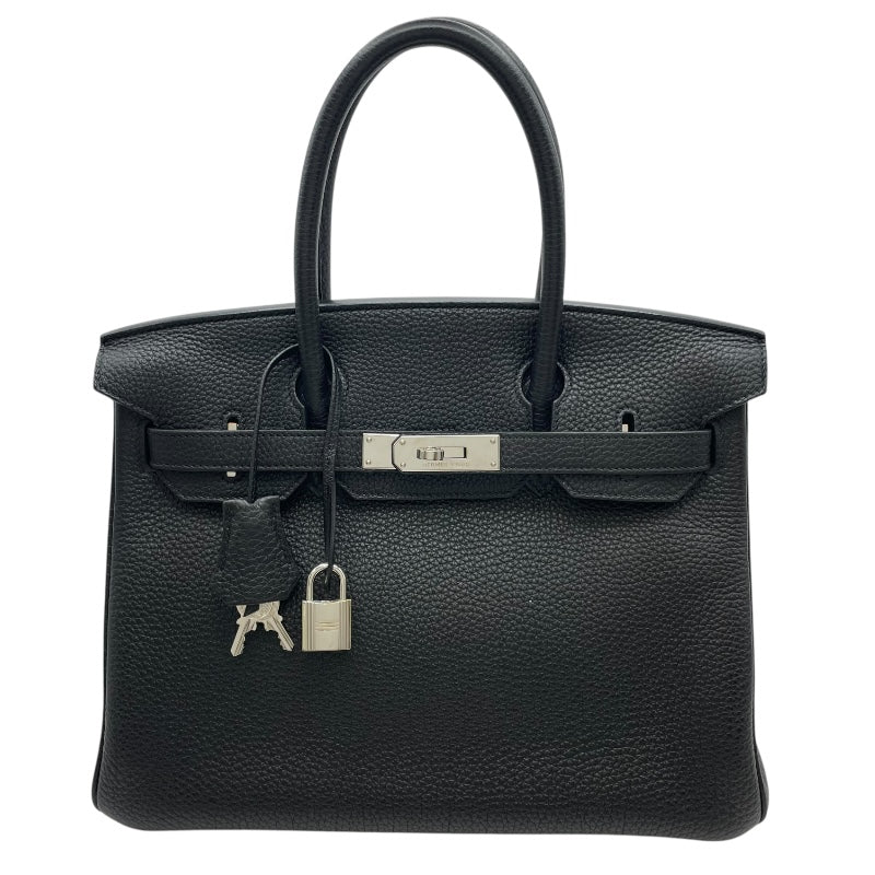エルメス HERMES バーキン30 □O刻 ブラック SV金具 トゴ レディース ハンドバッグ