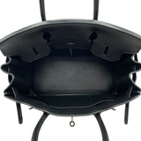 エルメス HERMES バーキン30 □O刻 ブラック SV金具 トゴ レディース ハンドバッグ