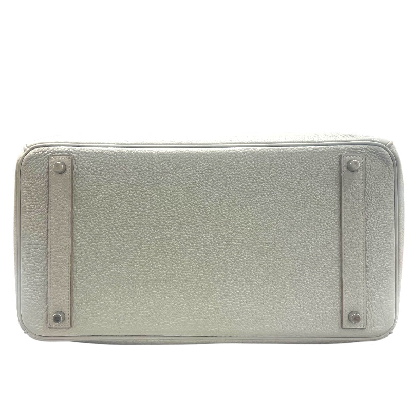 エルメス HERMES バーキン40 □O刻 パールグレー シルバー金具 トゴ