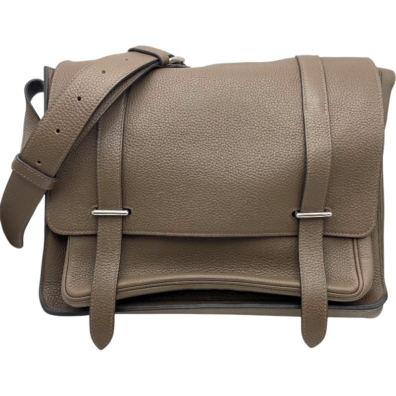 エルメス HERMES スティーブ・ブザス35 T刻印 トープ/SV金具 トリヨンクレマンス レディース ショルダーバッグ