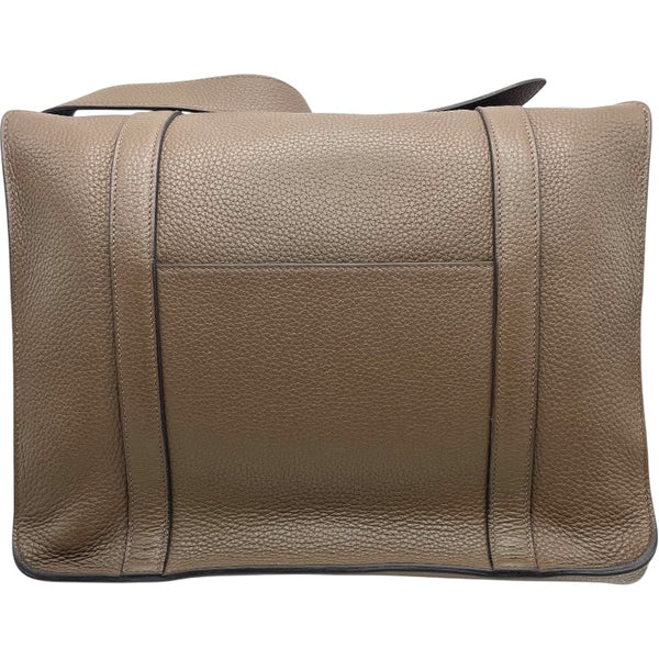 エルメス HERMES スティーブ・ブザス35 T刻印 トープ/SV金具 トリヨンクレマンス レディース ショルダーバッグ