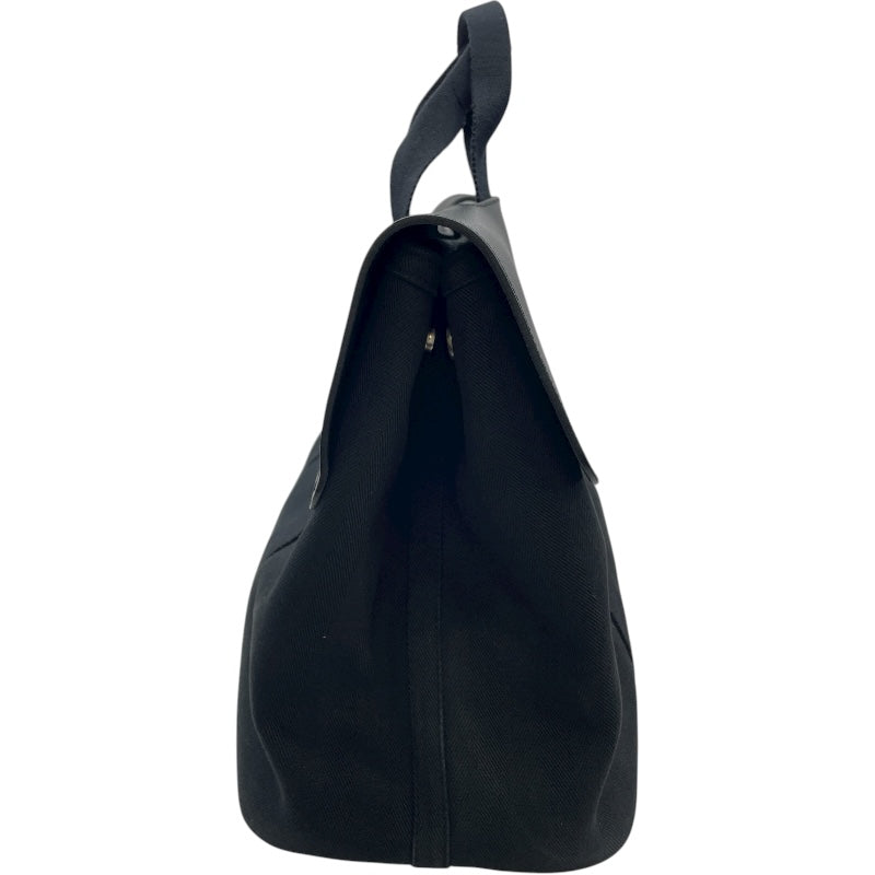 エルメス HERMES ヴァルパライソGM ブラック SV金具 トワル レディース ボストンバッグ