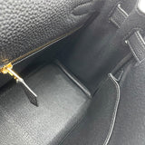 エルメス HERMES ケリー28 内縫い X刻印 ブラック GD金具 トゴ レディース ショルダーバッグ