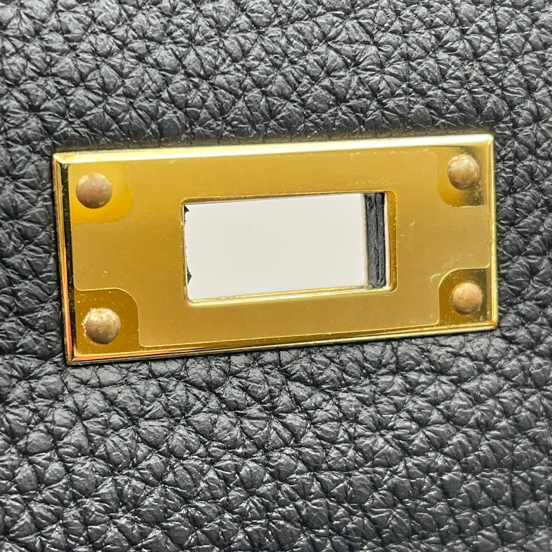 エルメス HERMES ケリー28 内縫い X刻印 ブラック GD金具 トゴ レディース ショルダーバッグ