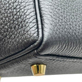 エルメス HERMES ケリー28 内縫い X刻印 ブラック GD金具 トゴ レディース ショルダーバッグ