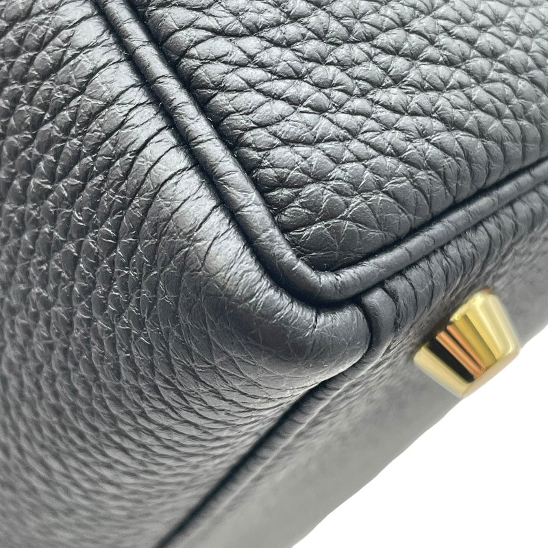 エルメス HERMES ケリー28 内縫い X刻印 ブラック GD金具 トゴ レディース ショルダーバッグ