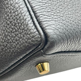 エルメス HERMES ケリー28 内縫い X刻印 ブラック GD金具 トゴ レディース ショルダーバッグ