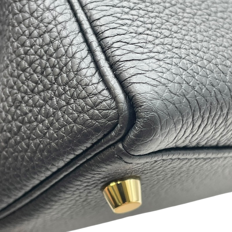 エルメス HERMES ケリー28 内縫い X刻印 ブラック GD金具 トゴ レディース ショルダーバッグ