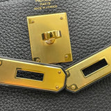 エルメス HERMES ケリー28 内縫い X刻印 ブラック GD金具 トゴ レディース ショルダーバッグ