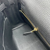 エルメス HERMES ケリー28 内縫い X刻印 ブラック GD金具 トゴ レディース ショルダーバッグ