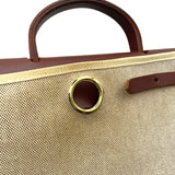 エルメス HERMES エールバッグPM □G刻 ブラウン GD金具 トワル ユニセックス ショルダーバッグ