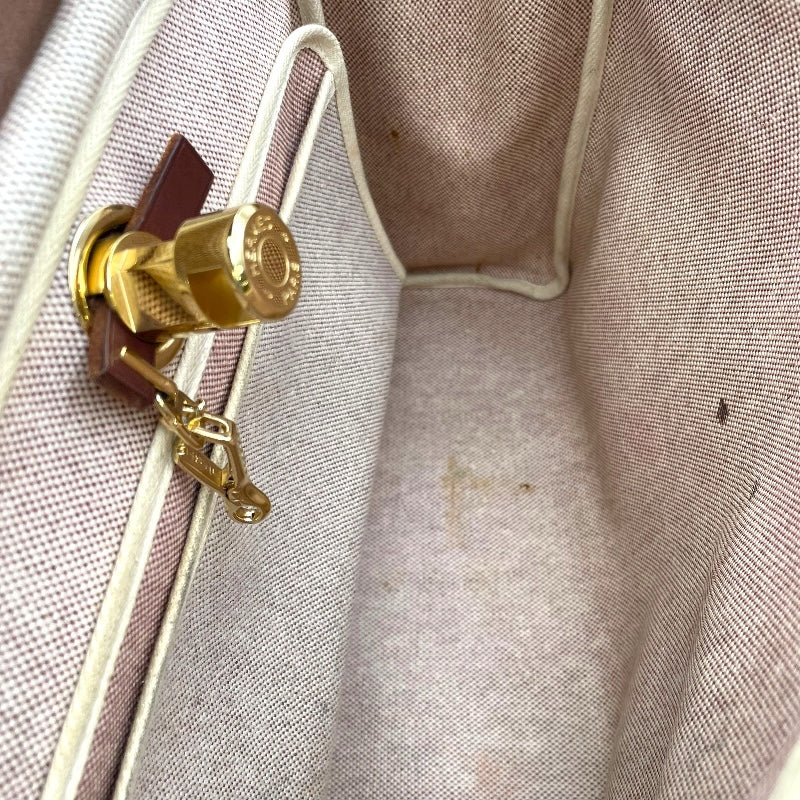 エルメス HERMES エールバッグPM □G刻 ブラウン GD金具 トワル ユニセックス ショルダーバッグ