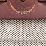 エルメス HERMES エールバッグPM □G刻 ブラウン GD金具 トワル ユニセックス ショルダーバッグ