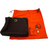 エルメス HERMES エールバッグPM □G刻 ブラウン GD金具 トワル ユニセックス ショルダーバッグ
