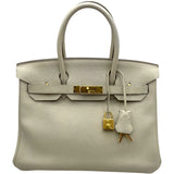 エルメス HERMES バーキン30 T刻印 クレ GD金具 トゴ レディース ハンドバッグ