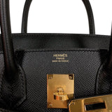 エルメス HERMES バーキン30 C刻印　(2018年製) ブラック　ゴールド金具 ヴォーエプソン レディース ハンドバッグ