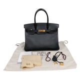 エルメス HERMES バーキン30 C刻印　(2018年製) ブラック　ゴールド金具 ヴォーエプソン レディース ハンドバッグ