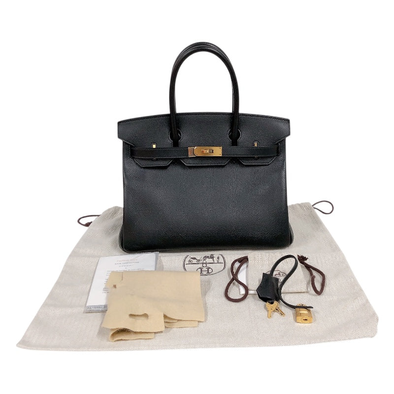 エルメス HERMES バーキン30 C刻印　(2018年製) ブラック　ゴールド金具 ヴォーエプソン レディース ハンドバッグ