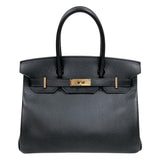 エルメス HERMES バーキン30 C刻印　(2018年製) ブラック　ゴールド金具 ヴォーエプソン レディース ハンドバッグ