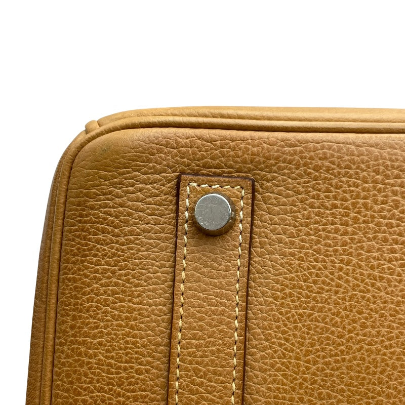 エルメス HERMES バーキン35 □H刻 ゴールド SV金具 アルデンヌ レディース ハンドバッグ