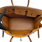 エルメス HERMES バーキン35 □H刻 ゴールド SV金具 アルデンヌ レディース ハンドバッグ