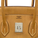 エルメス HERMES バーキン35 □H刻 ゴールド SV金具 アルデンヌ レディース ハンドバッグ