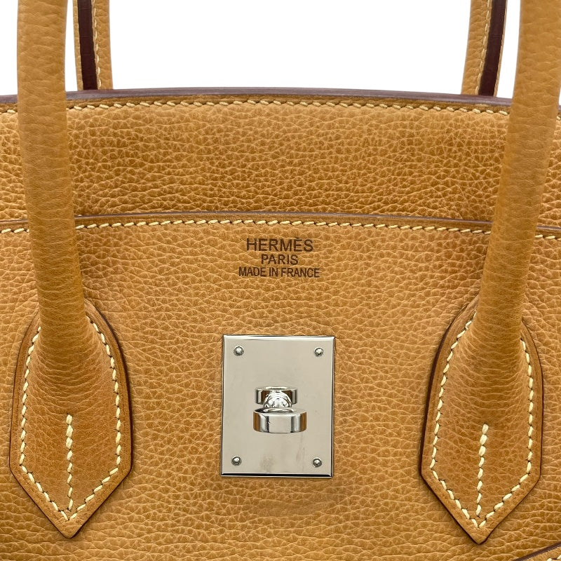 エルメス HERMES バーキン35 □H刻 ゴールド SV金具 アルデンヌ レディース ハンドバッグ