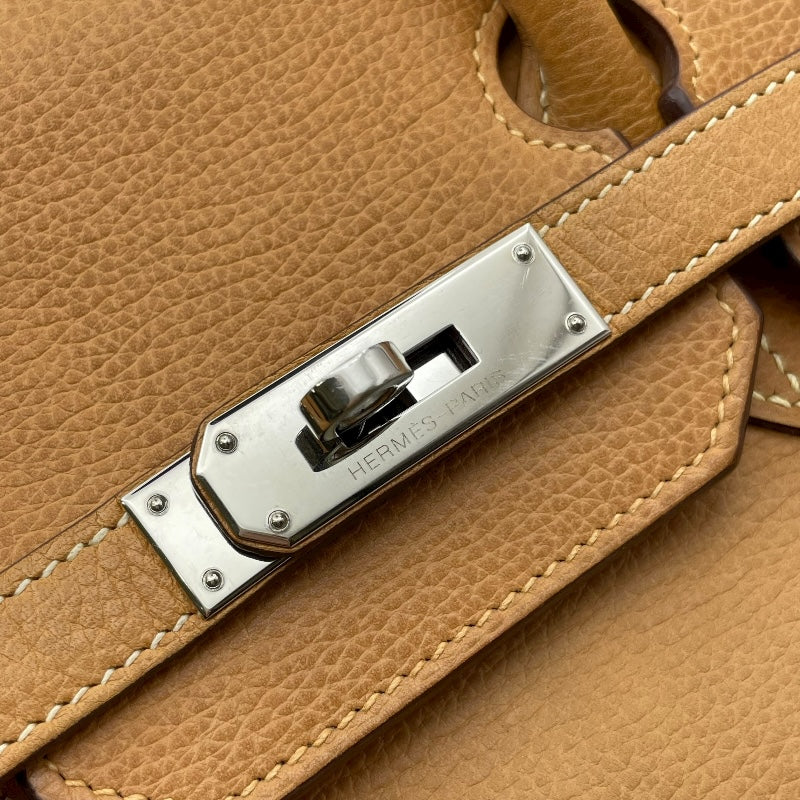 エルメス HERMES バーキン35 □H刻 ゴールド SV金具 アルデンヌ レディース ハンドバッグ