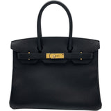 エルメス HERMES バーキン30 C刻印 ブラック GD金具 エプソン レディース ハンドバッグ