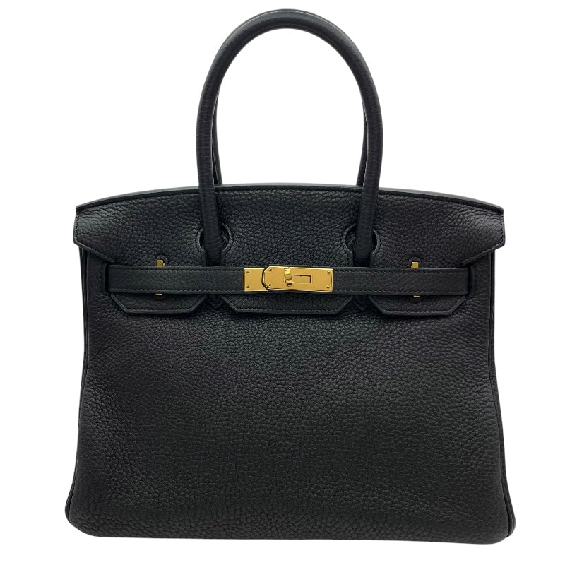 エルメス HERMES バーキン30 □R刻 ブラック GD金具 トゴ レディース ハンドバッグ