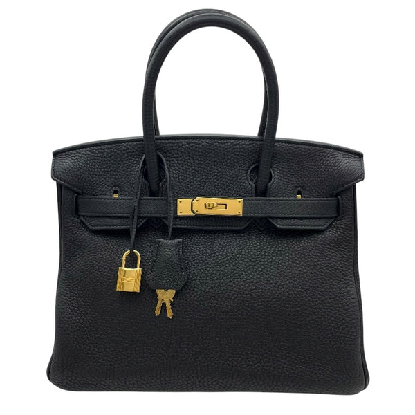 エルメス HERMES バーキン30 □R刻 ブラック GD金具 トゴ レディース ハンドバッグ