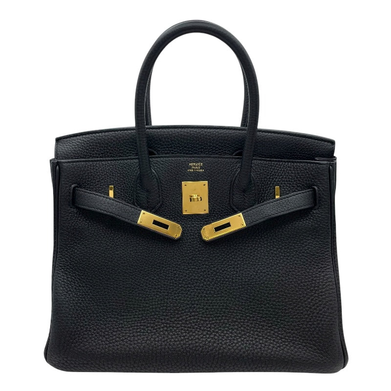 エルメス HERMES バーキン30 □R刻 ブラック GD金具 トゴ レディース ハンドバッグ