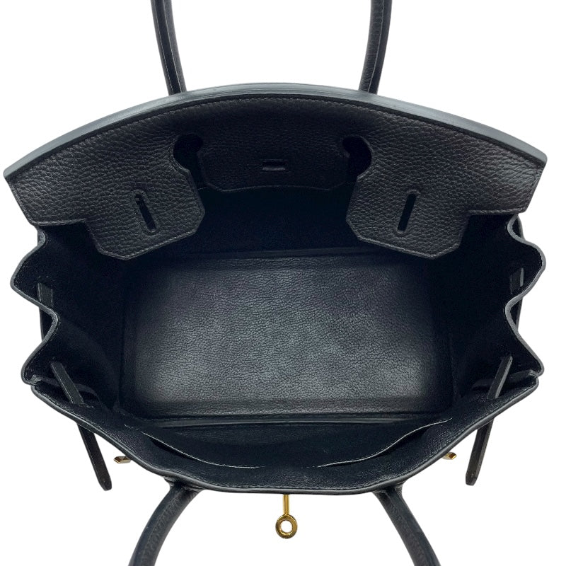 エルメス HERMES バーキン30 □R刻 ブラック GD金具 トゴ レディース ハンドバッグ