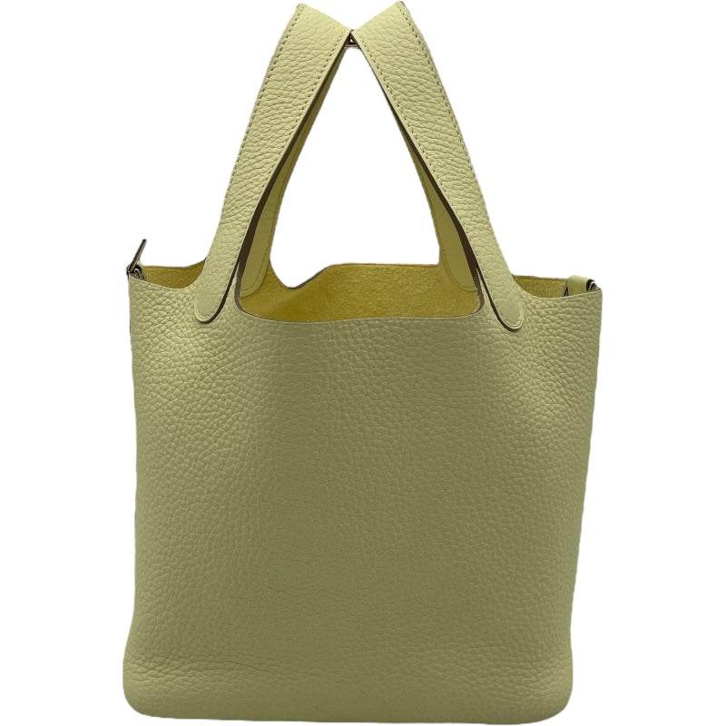 エルメス HERMES ピコタンロックPM W刻 ジョーヌミルトン トリヨン レディース ハンドバッグ