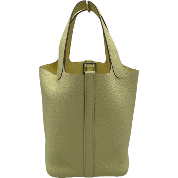 エルメス HERMES ピコタンロックPM W刻 ジョーヌミルトン トリヨン レディース ハンドバッグ