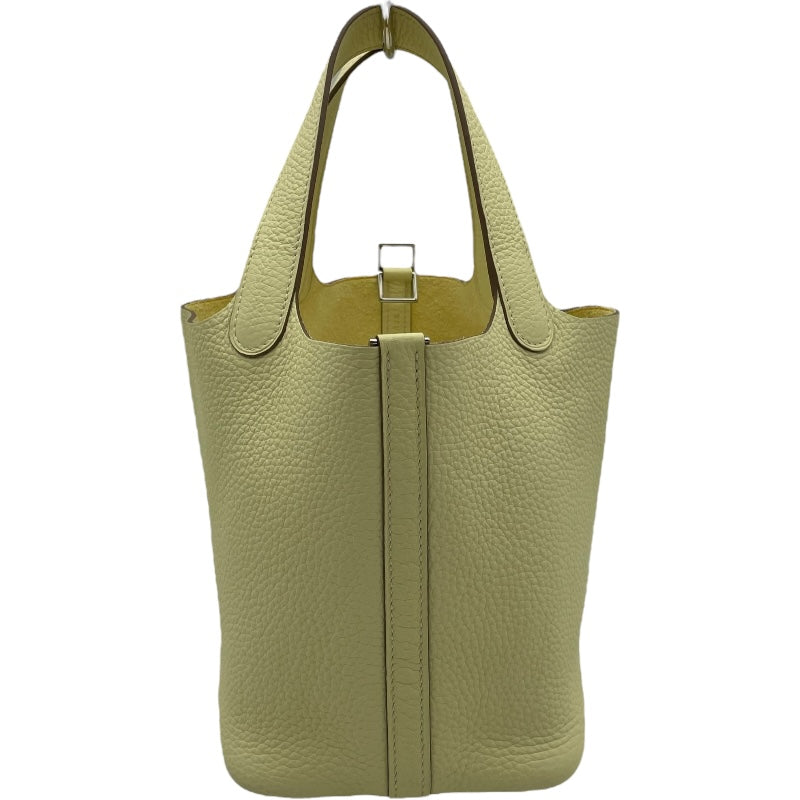 エルメス HERMES ピコタンロックPM W刻 ジョーヌミルトン トリヨン レディース ハンドバッグ