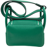 エルメス HERMES リンディ ミニ W刻印 ヴェールヴェルティゴ SV金具 トリヨン レディース ショルダーバッグ