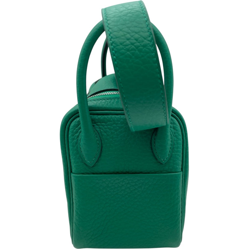 エルメス HERMES リンディ ミニ W刻印 ヴェールヴェルティゴ SV金具 トリヨン レディース ショルダーバッグ