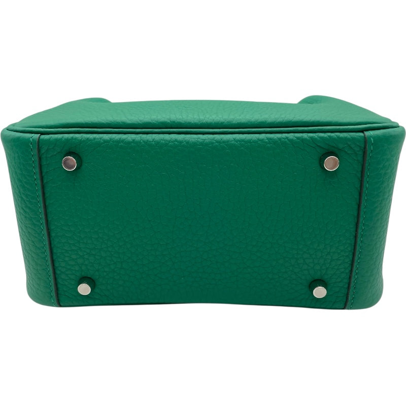 エルメス HERMES リンディ ミニ W刻印 ヴェールヴェルティゴ SV金具 トリヨン レディース ショルダーバッグ