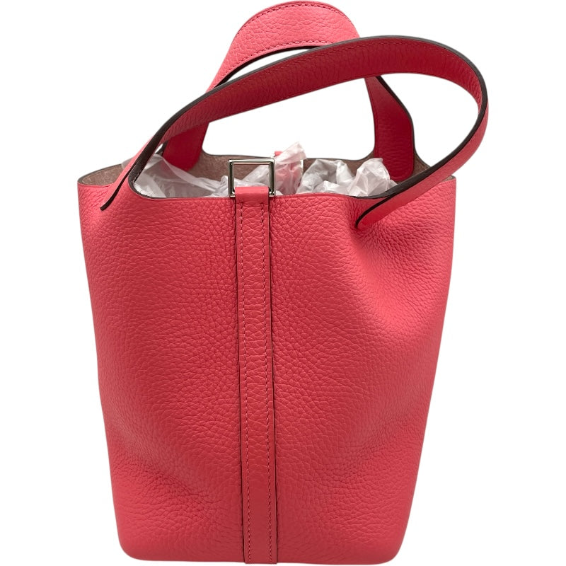 エルメス HERMES ピコタンロックPM A刻印 ローズアザレ SV金具 トリヨン レディース ハンドバッグ