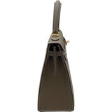 エルメス HERMES ケリー25 外縫い K刻印 エトゥープ GD金具 エプソン レディース ショルダーバッグ